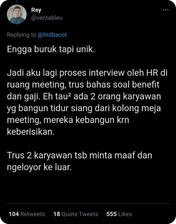 Curhatan kocak pengalaman saat interview kerja ini bakal bikin kamu geleng-geleng kepala